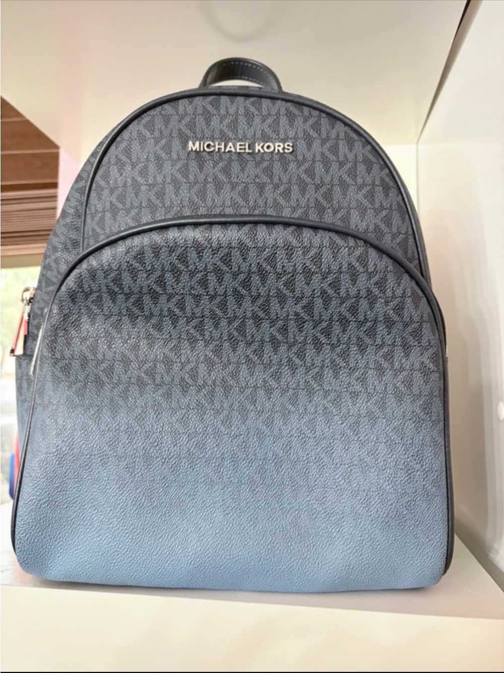 Michael Kors Blue Ombre Signature Backpack